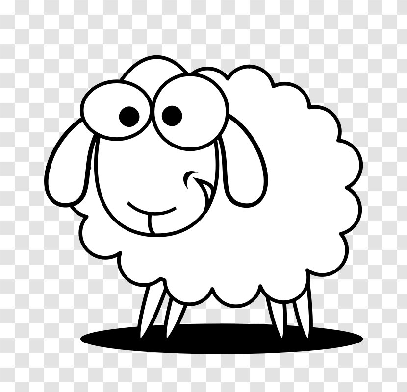 Black Sheep White Goat Clip Art - Frame - Free Clipart Transparent PNG