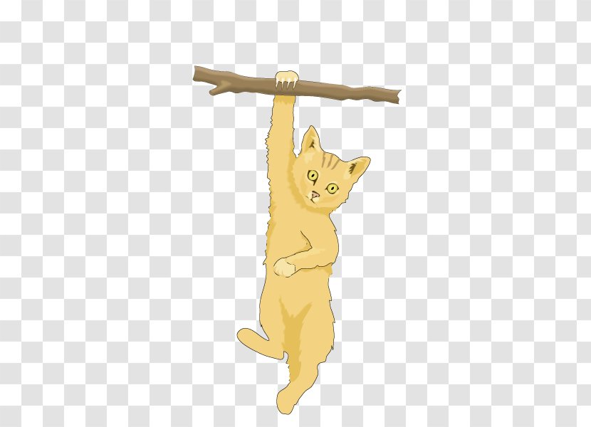 Cat Cartoon Clip Art - Carnivoran - Climbing Trees Transparent PNG