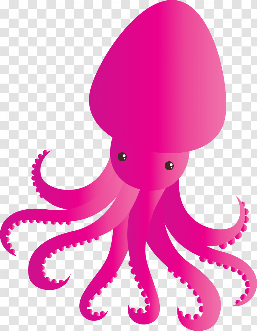 Octopus Giant Pacific Octopus Octopus Pink Magenta Transparent PNG