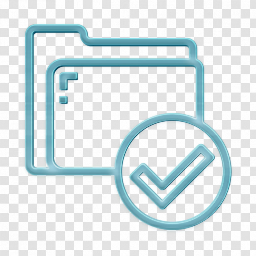 Folder And Document Icon Checkmark Icon Folder Icon Transparent PNG