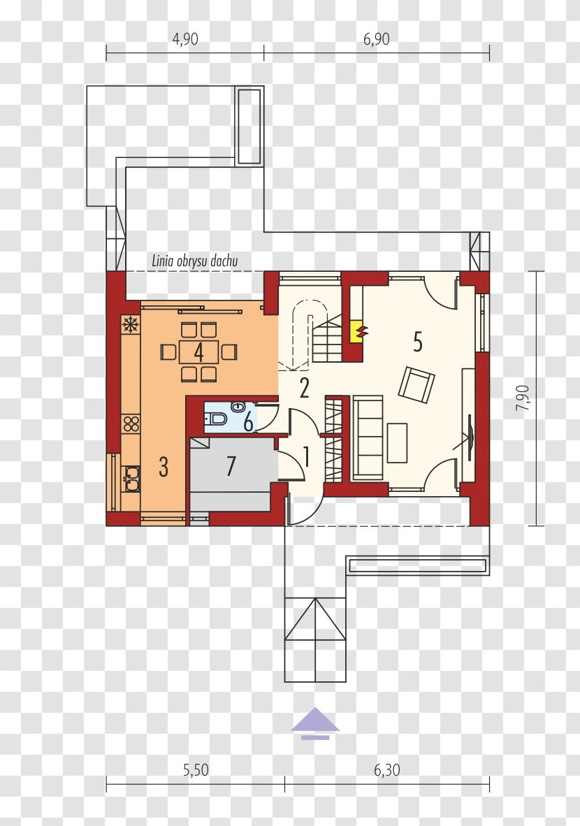 House Floor Plan Living Room Square Meter - Media Transparent PNG