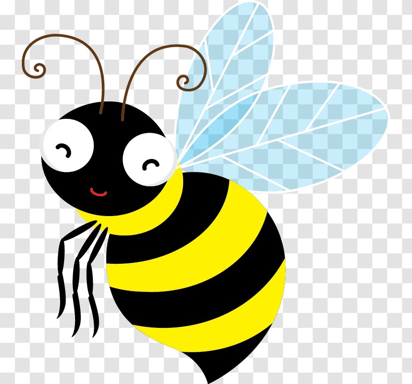 Honey Bee Animation Clip Art - Yellow - Animated Pictures Transparent PNG