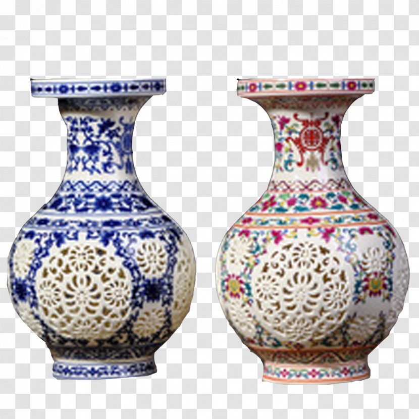 Jingdezhen Vase Ceramic Decorative Arts Handicraft - Chinese Transparent PNG
