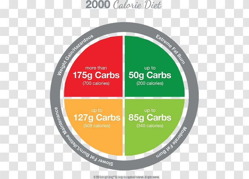 Calorie Wheel Carbohydrate Food - Weight Loss Success Transparent PNG