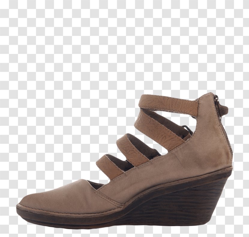 Shoe Suede Boot Sandal Wedge - Brown Transparent PNG