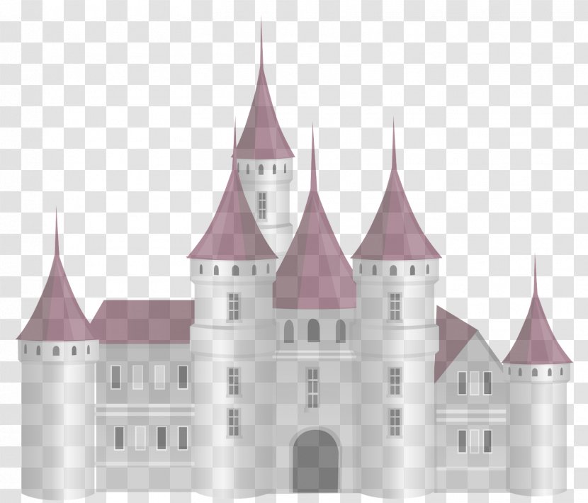 Landmark Pink Castle Château Property - Facade Medieval Architecture Transparent PNG