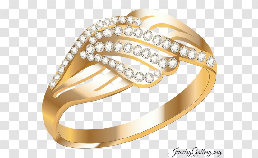 Earring Jewellery Gold Engagement Ring - Wedding Transparent PNG