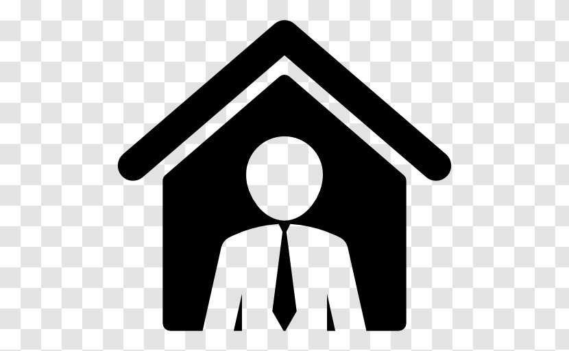 Estate Agent Dick Lepine Real Inc House - Black And White Transparent PNG