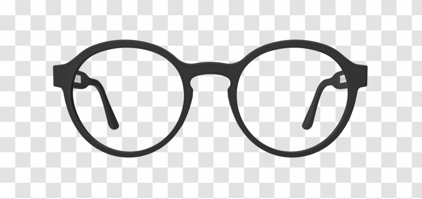 Etnia Barcelona BABYLON Round Eyeglasses Lens Clearly EyeBuyDirect - Black And White - Glasses Transparent PNG