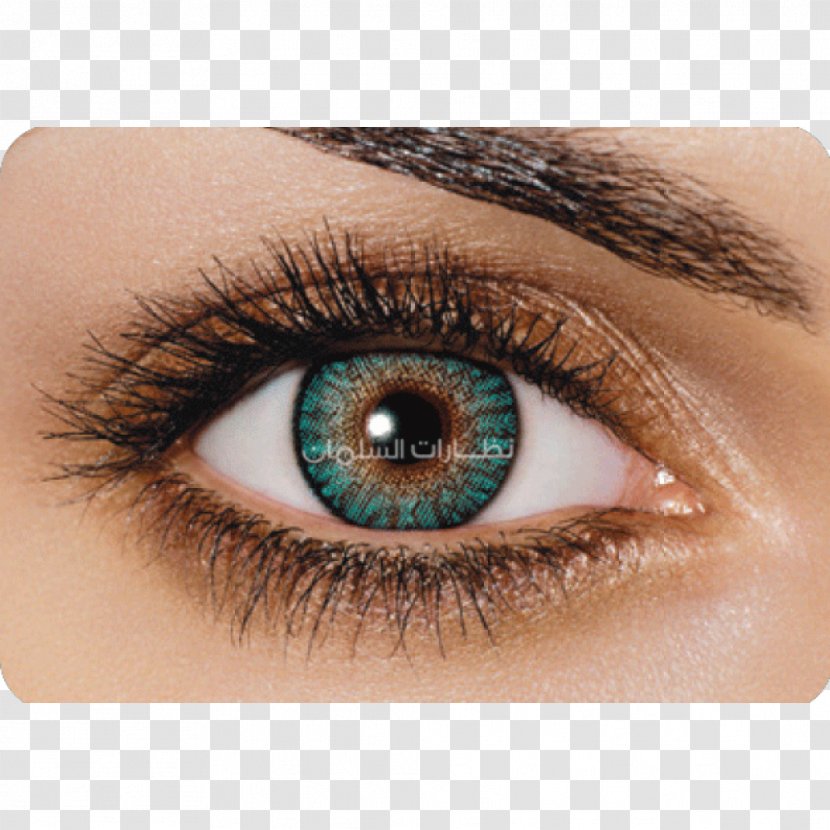 Contact Lenses Eye Color Turquoise - Eyelash Transparent PNG