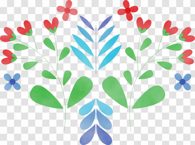 Plant Stem Leaf Petal Pattern Line Transparent PNG