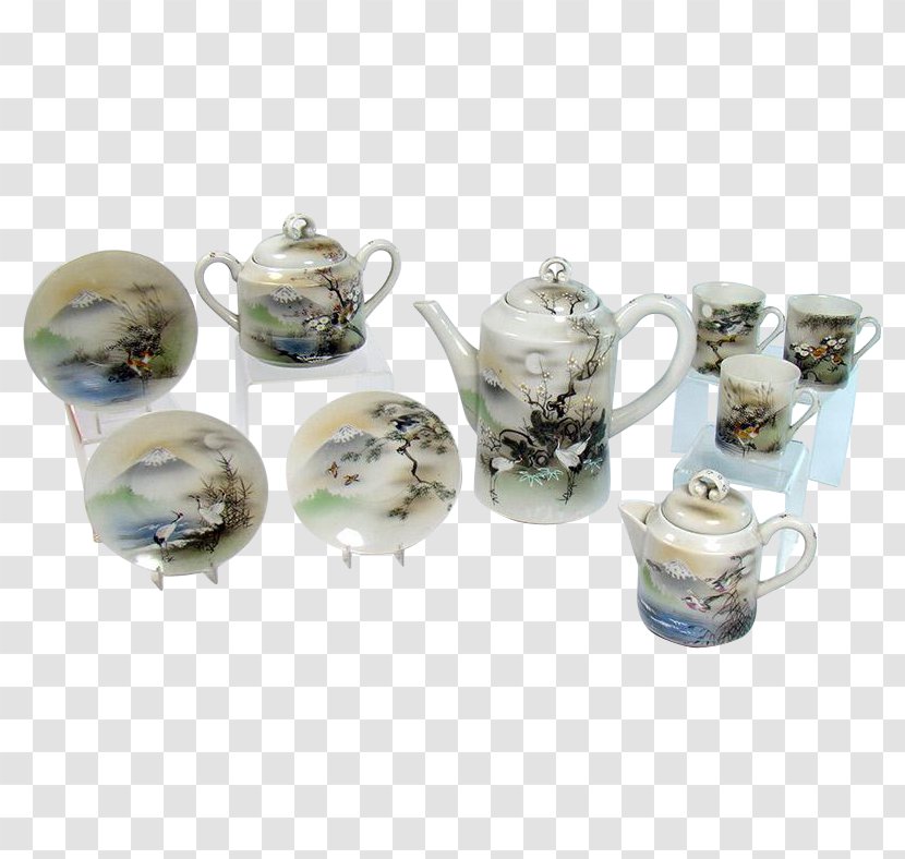 Coffee Cup Tea Set Porcelain Saucer - Dishware Transparent PNG