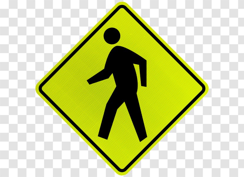 Pedestrian Crossing Traffic Sign Warning Manual On Uniform Control Devices - Brand - Safe Transparent PNG