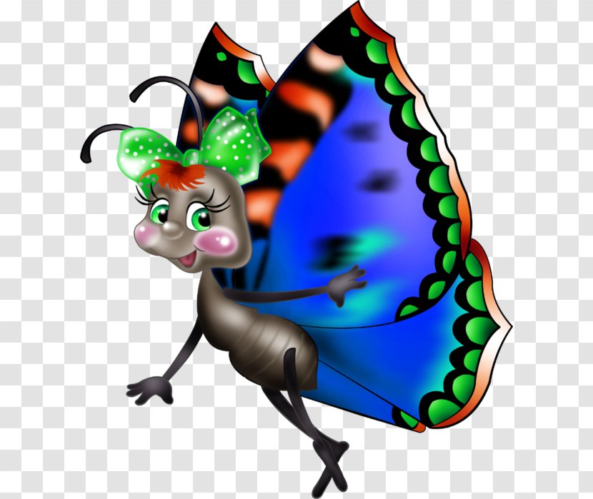 Butterfly Cartoon Clip Art - Pollinator Transparent PNG