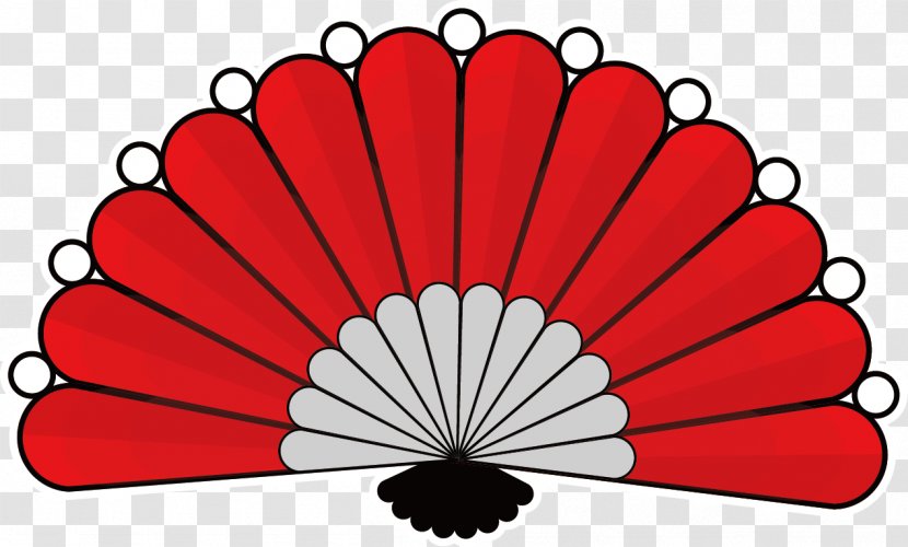 Red Hand Fan Clip Art - Creative FIG Transparent PNG