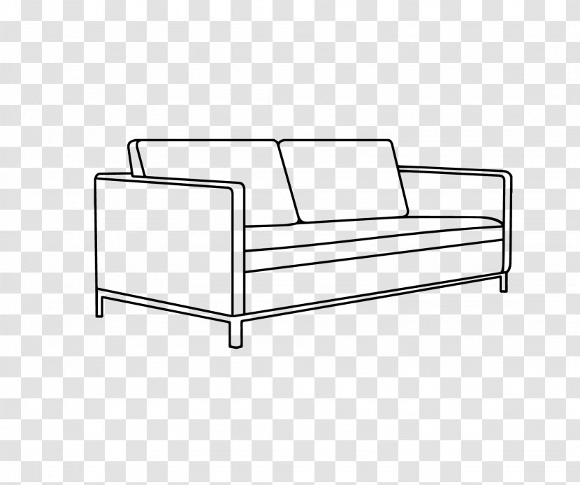 Couch Outdoor-Sofa Black & White - Loveseat - M Chair LineStripe Summer Sale Sofa Transparent PNG