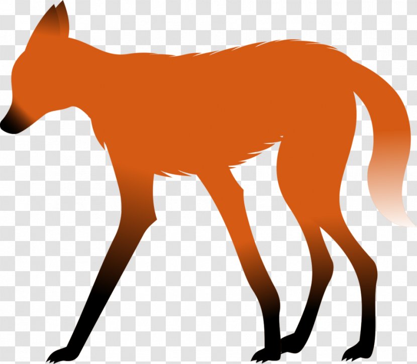 Red Fox Maned Wolf Animal Clip Art - ​​wolf Transparent PNG