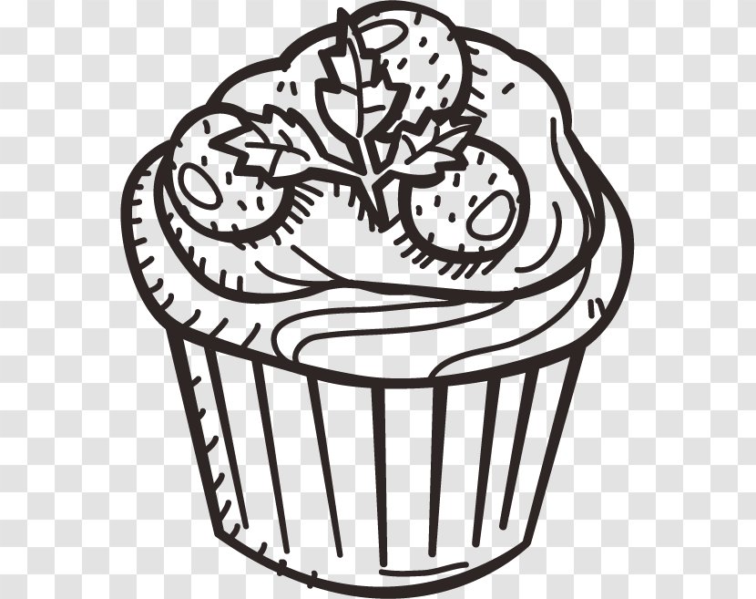Drawing Sketch - Black And White - Cake Vector Transparent PNG