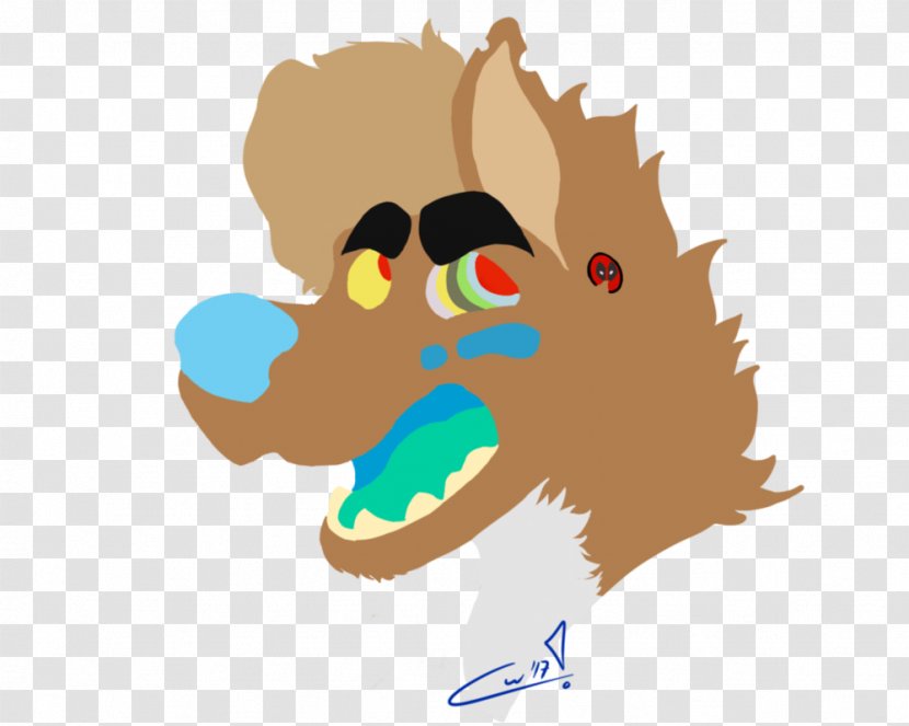 Canidae Dog Nose Clip Art - Cartoon - Angry Wolf Transparent PNG