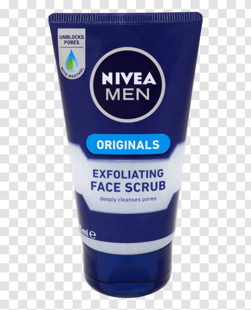 Lotion Cleanser NIVEA Men Creme Exfoliation - Skin Care - Face Scrub Transparent PNG