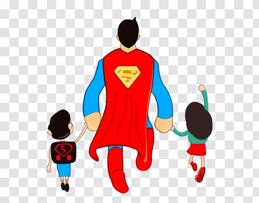 Fathers Day Sohu Love AliExpress - Cartoon - Superman Back Transparent PNG