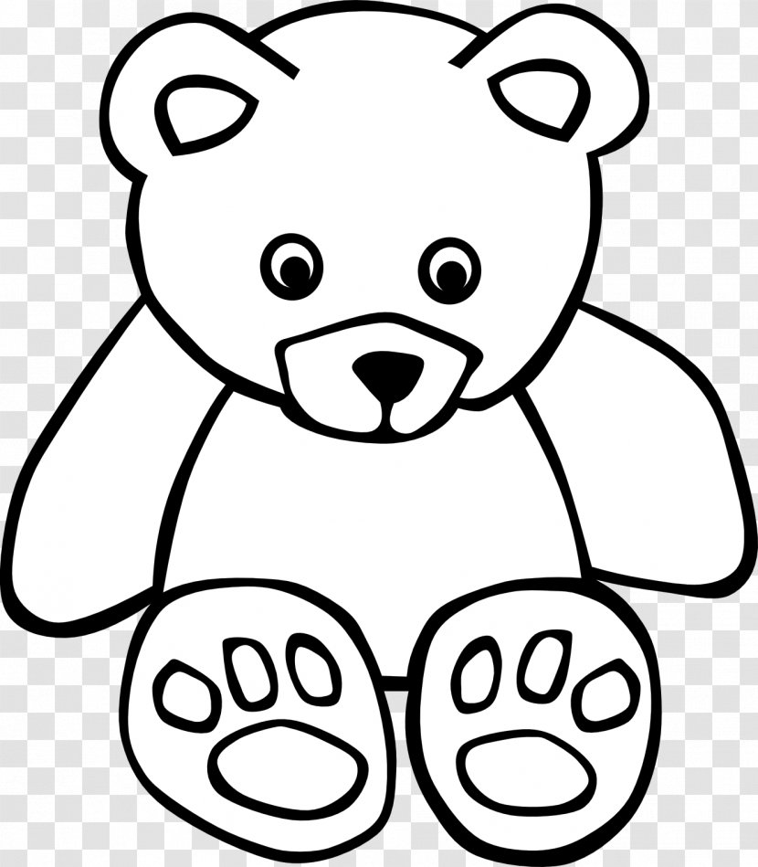 American Black Bear Polar Giant Panda Clip Art - Silhouette - And White Free Clipart Transparent PNG