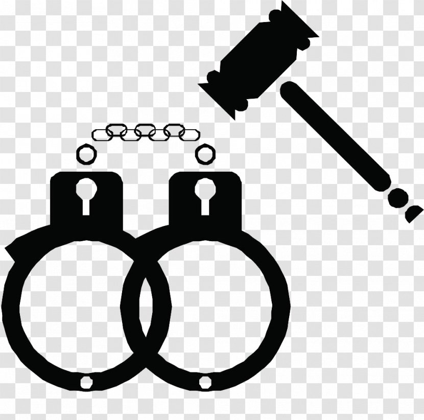 Handcuffs Crime Clip Art - Police - Hand Drawn Judicial Transparent PNG