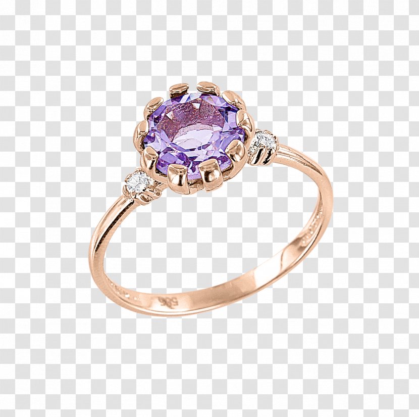 Amethyst Ring Jewellery Gold Silver - Body Transparent PNG