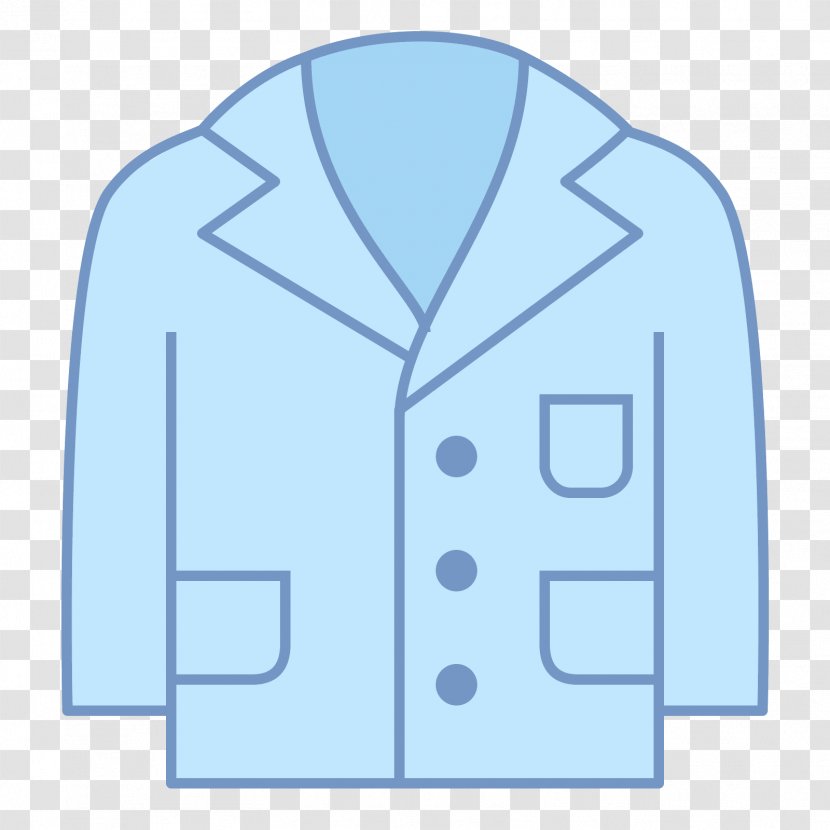 Sleeve Lab Coats Robe Jacket - Electric Blue Transparent PNG