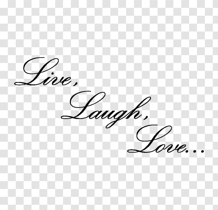 Logo Handwriting Brand Line Font - Live Laugh Love Transparent PNG