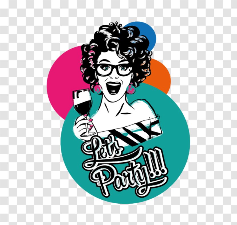 Logo Teal Font - Fictional Character - Wine Party Transparent PNG