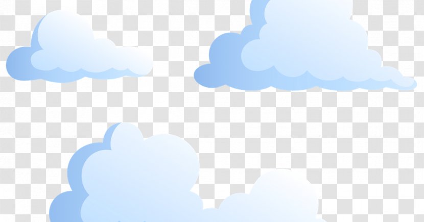 Cloud Drawing - Blue - Calm Atmosphere Transparent PNG