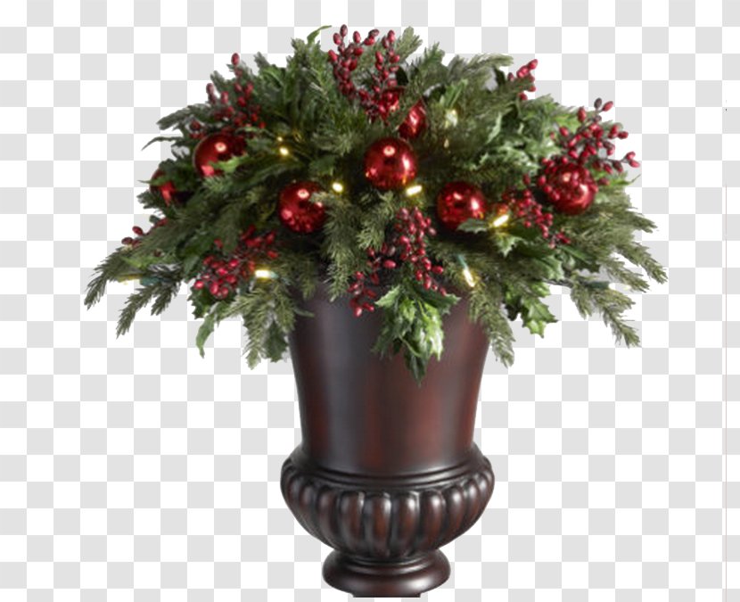 Christmas Decoration Ornament Urn Holiday - Outside Clipart Transparent PNG