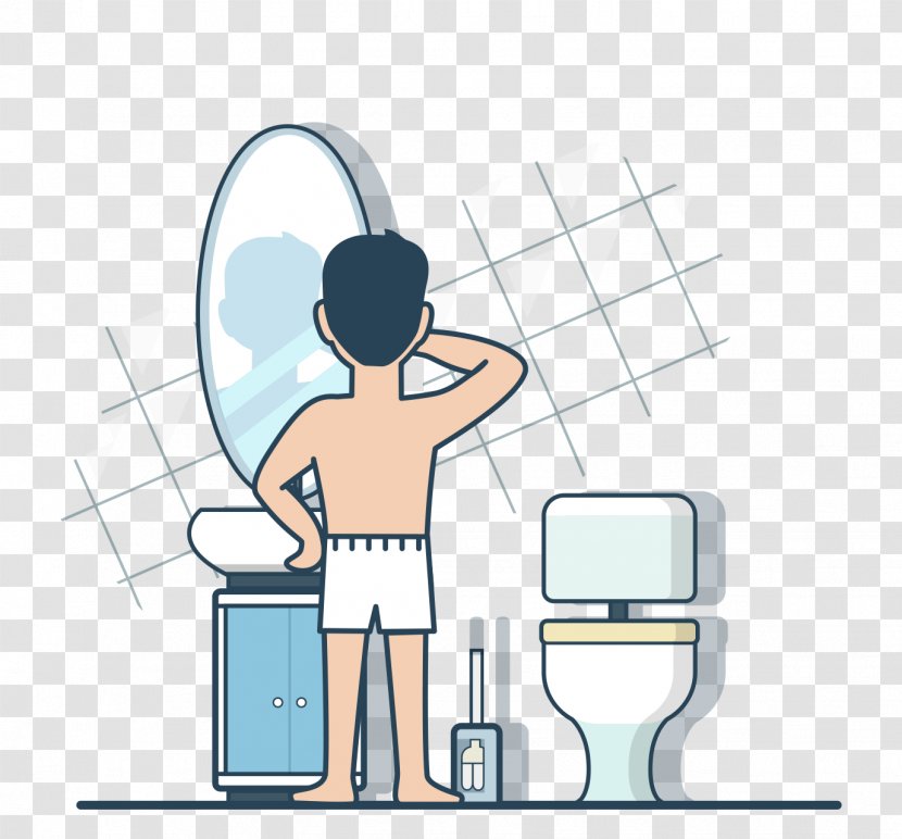Toilet Illustration Design Image Human - Cartoon - Wash Up Transparent PNG