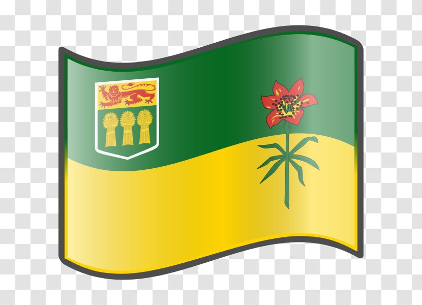 Flag Of Saskatchewan Canada Symbols - Yellow - Distribute Transparent PNG