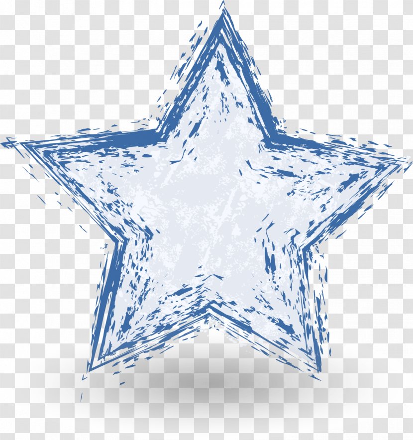 Stock Illustration Drawing - Grunge - Five-pointed Star Transparent PNG