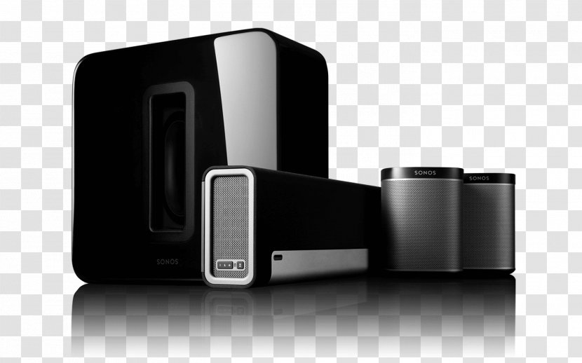 Play:1 Play:3 Sonos 5.1 Surround Sound - Electronics Transparent PNG