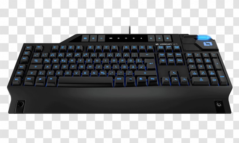 Computer Keyboard Cherry Lioncast Adapter/Cable RGB Color Space LK300 Deutsch - Gaming Keypad Transparent PNG