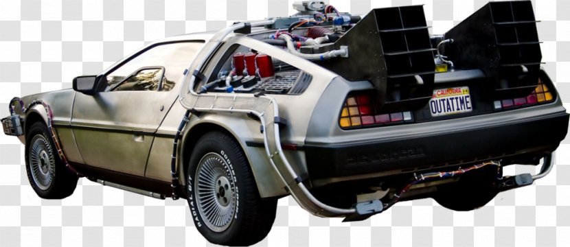 DeLorean DMC-12 Car Dr. Emmett Brown Time Machine Back To The Future - Sports - Backtothefuture Transparent PNG