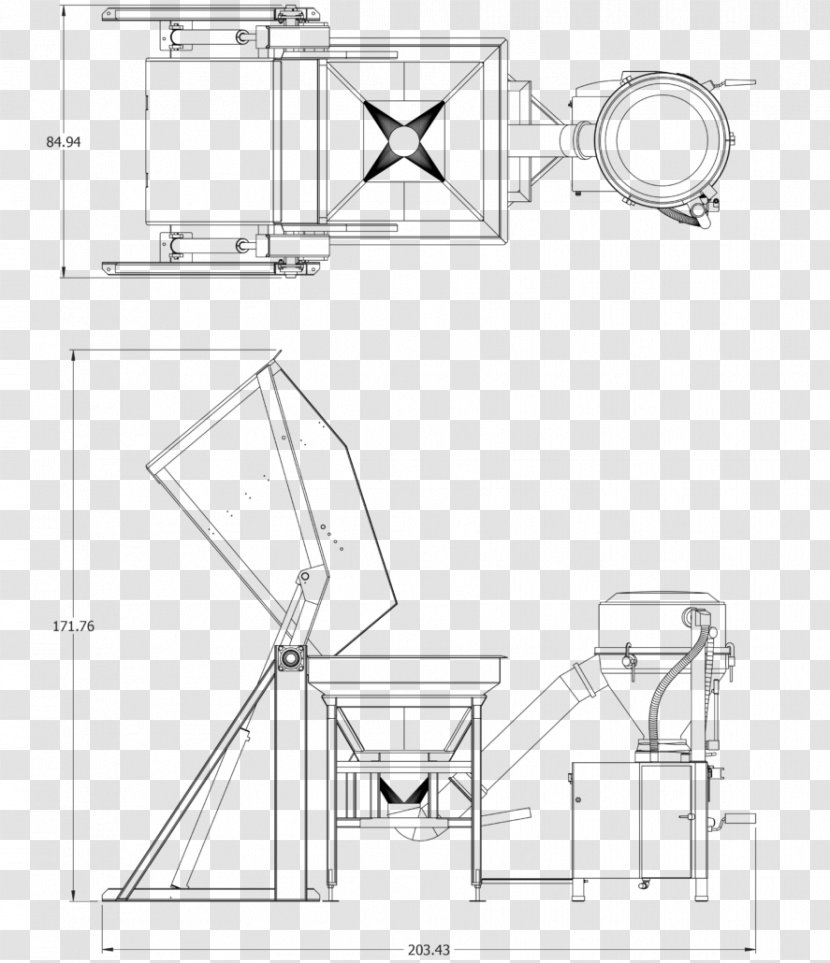 Technical Drawing Angle - Point - Hi Tech Equipments Inc Transparent PNG