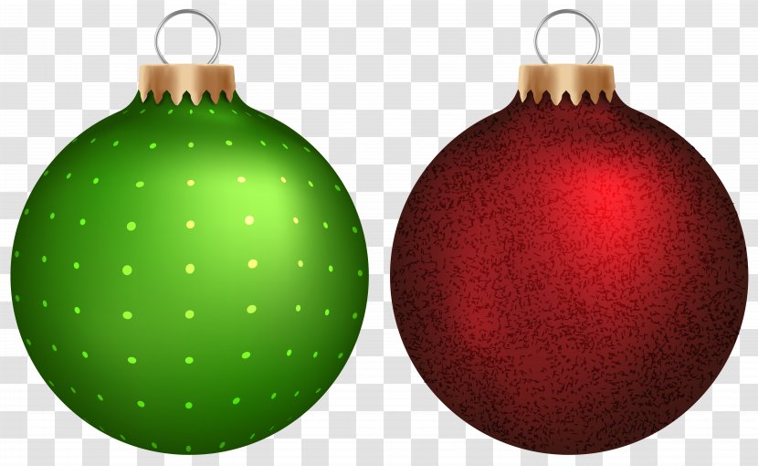 Christmas Ornament Santa Claus Tree Clip Art - Lights - Green Red Balls Transparent PNG
