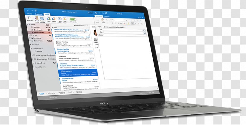 Outlook.com Microsoft Outlook Email Client Office 365 Computer - Output Device - Macbook Transparent PNG