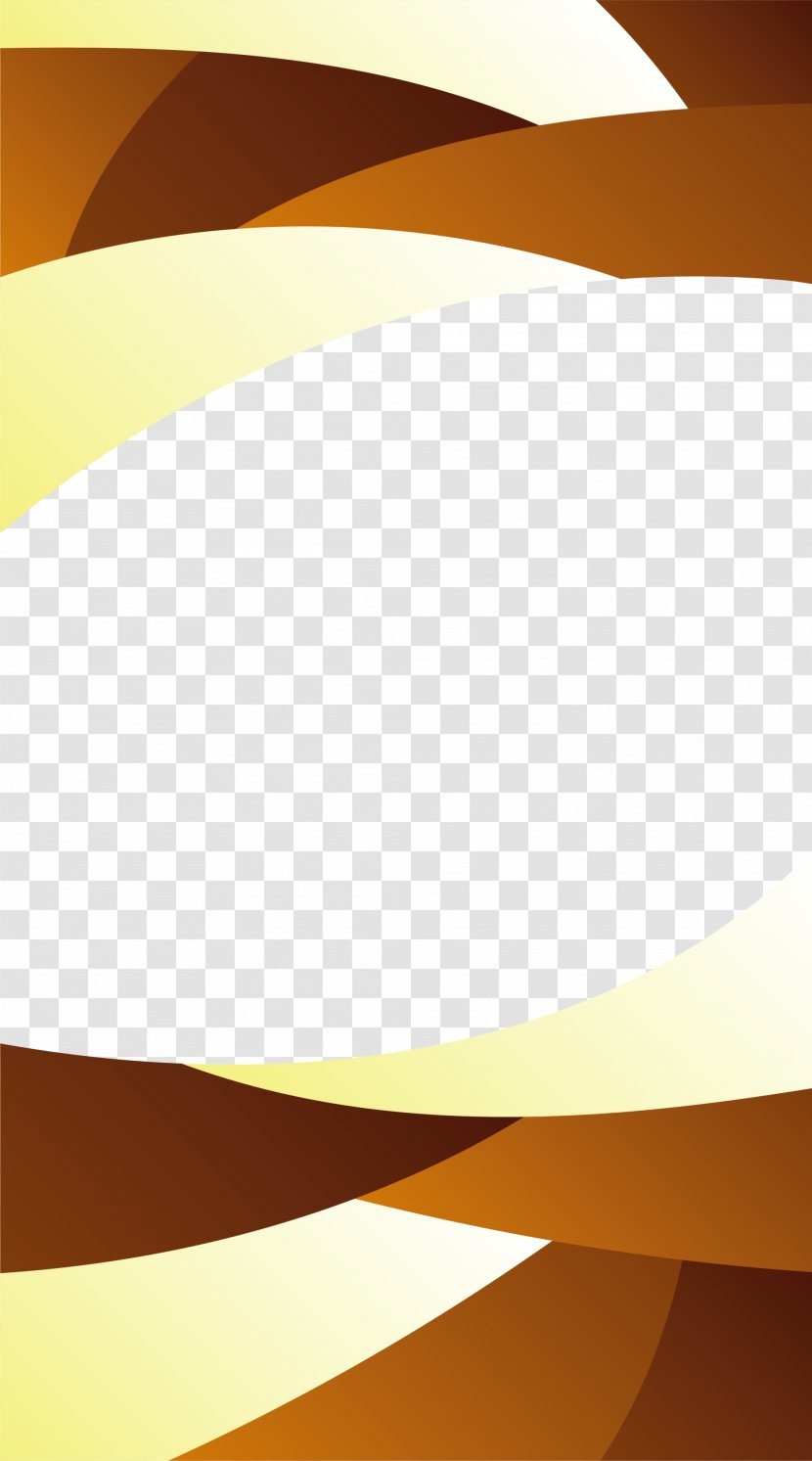 Yellow Pattern - Coffee Curve Background Transparent PNG