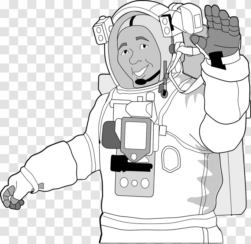 International Space Station Astronaut Suit Clip Art - Watercolor Transparent PNG