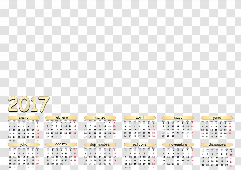 Calendar Day Template Year Time - Area - Calendario Transparent PNG