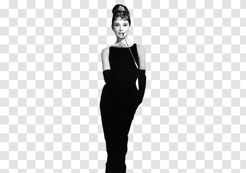 Breakfast At Tiffany's White Floral Givenchy Dress Of Audrey Hepburn Holly Golightly Film Fashion - Tree Transparent PNG