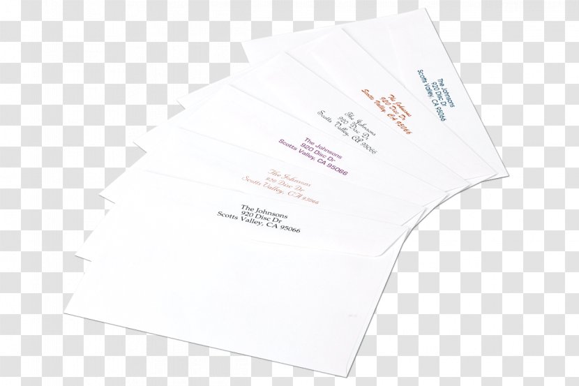 Paper Brand Font - Envelope Template Transparent PNG