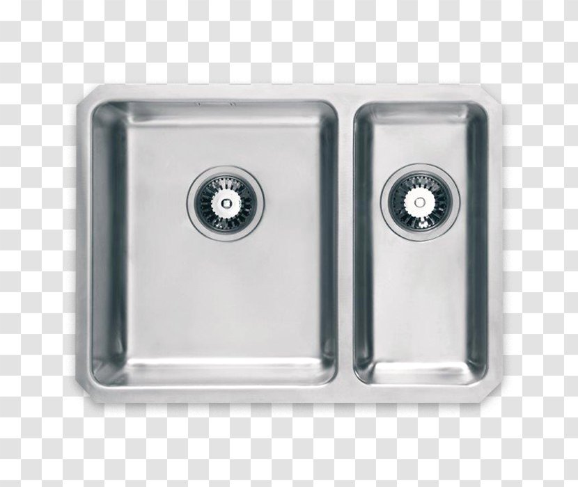 Sink Stainless Steel Bowl Brushed Metal Tap - Countertop Transparent PNG