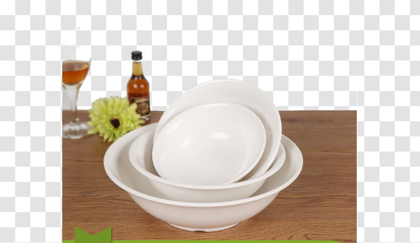 Tableware Bowl Porcelain Plate - Cartoon - Flowers And Round Soup On The Table Transparent PNG