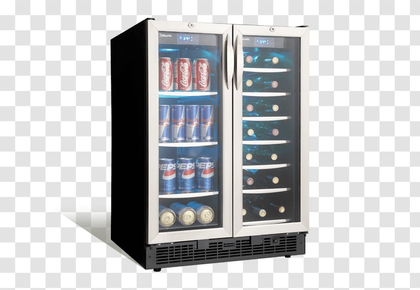 Danby Silhouette Emmental DBC2760BLS Wine Cooler Designer 3.3 Cu. Ft. 18 In. 120 Can Beverage Center DBC93BLSDD/120 Ricotta DBC514BLS - Door - Elegant Servers Transparent PNG